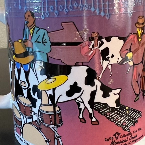 Set of 2 MOOsical Cows Mugs Motown Records Parody Mootown Rhythm & Blues - Picture 3 of 13